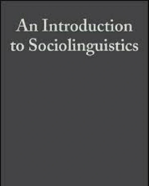 An Introduction to Sociolinguistics