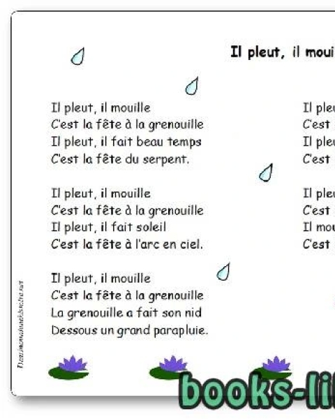 Il pleut il mouille